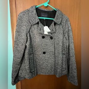 Banana Republic NWT tweed coat. Size 14. One button not pictured!